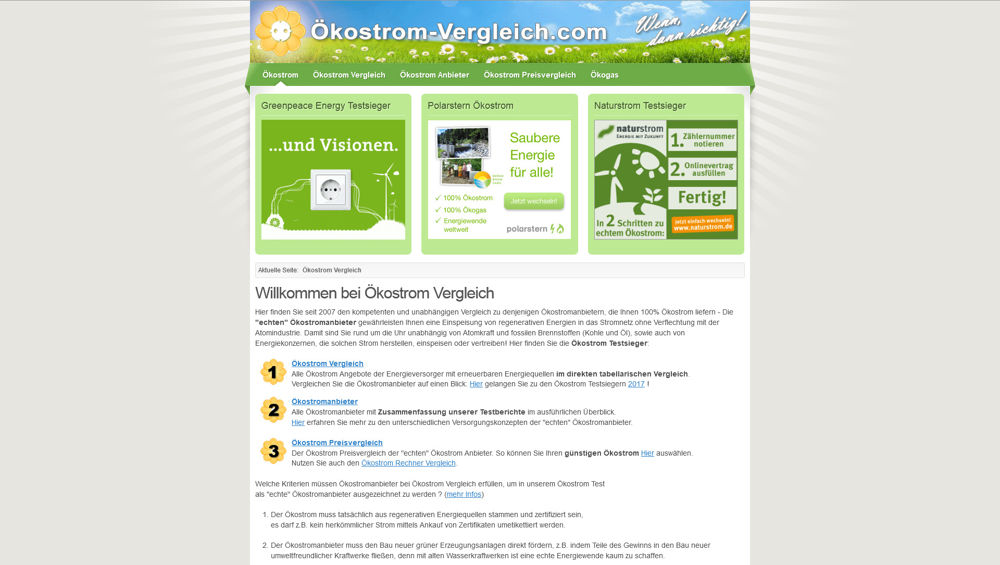 Oekostrom-Vergleich.com Alte Version